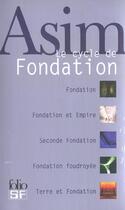 Couverture du livre « Le cycle de Fondation ; coffret » de Isaac Asimov aux éditions Gallimard