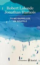 Couverture du livre « Tu me rappelles un souffle » de Robert Lalonde et Jonathan Harnois aux éditions Boreal