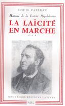 Couverture du livre « La laïcité en marche » de Louis Caperan aux éditions Nel