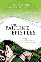 Couverture du livre « The Pauline Epistles » de John Muddiman aux éditions Oup Oxford