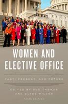 Couverture du livre « Women and Elective Office: Past, Present, and Future » de Sue Thomas aux éditions Oxford University Press Usa