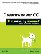 Couverture du livre « Dreamweaver CC: The Missing Manual » de Chris Grover aux éditions O`reilly Media