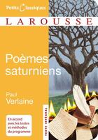 Couverture du livre « Poèmes saturniens » de Paul Verlaine aux éditions Larousse