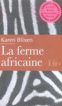 Couverture du livre « La ferme africaine » de Karen Blixen aux éditions Folio