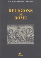 Couverture du livre « Religions de rome » de Beard Mary/North Joh aux éditions Picard