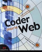 Couverture du livre « Coder pour le web ; web 2.0 design » de Wike-Smith Charles aux éditions Pearson