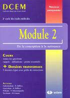 Couverture du livre « Module 2 ; de la conception à la naissance » de  aux éditions Estem
