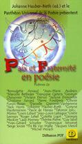 Couverture du livre « Paix et fraternité en poésie » de  aux éditions Dianoia