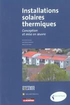 Couverture du livre « Installations solaires thermiques » de Peuser Felix A. aux éditions Le Moniteur