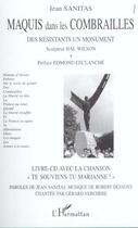 Couverture du livre « Maquis dans les combrailles - des resistants, un monument. sculpteur hal wilson » de Jean Sanitas aux éditions Editions L'harmattan