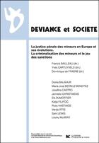 Couverture du livre « Justice pénale des mineurs en Europe et ses évolutions » de Francis Bailleau et Yves Cartuyvels aux éditions Georg