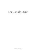 Couverture du livre « Les cris de Laure » de Laure aux éditions Les Cahiers