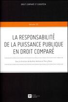 Couverture du livre « La responsabilité de la puissance publique en droit comparé » de  aux éditions Ste De Legislation Comparee