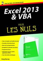 Couverture du livre « Excel 2013 et VBA pour les nuls » de Greg Harvey aux éditions First Interactive