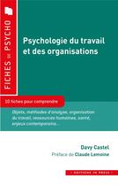 Couverture du livre « Psychologie du travail et des organisations » de Castel Davy aux éditions In Press