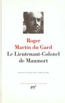 Couverture du livre « Maumort » de Roger Martin Du Gard aux éditions Gallimard