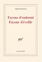 Couverture du livre « Façons d'endormi Façons d'éveillé » de Henri Michaux aux éditions Gallimard