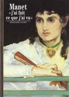 Couverture du livre « Manet, 