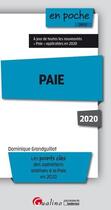 Couverture du livre « Paie (édition 2020) » de Dominique Grandguillot aux éditions Gualino