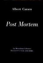 Couverture du livre « Post mortem » de Albert Caraco aux éditions L'age D'homme