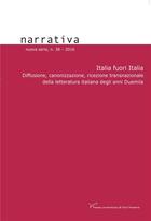 Couverture du livre « Narrativa, n° 38/2016 : Italia fuori Italia » de Onnis Ramona aux éditions Pu De Paris Nanterre