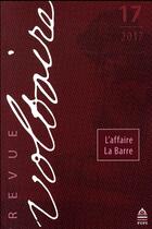 Couverture du livre « Revue Voltaire ; l'affaire La Barre » de Revue Voltaire aux éditions Sorbonne Universite Presses