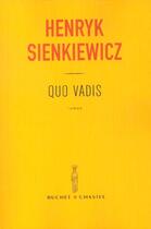 Couverture du livre « Quo vadis » de Sienkiewicz H aux éditions Buchet Chastel