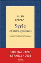 Couverture du livre « Syrie et autres poèmes » de Barakat Salim aux éditions Sindbad