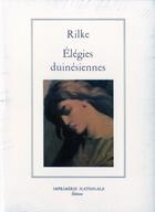 Couverture du livre « Élégies duinésiennes » de Rainer Maria Rilke aux éditions Actes Sud