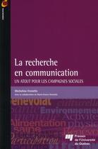 Couverture du livre « La recherche en communication » de Micheline Frenette aux éditions Pu De Quebec