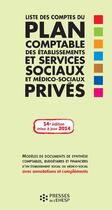 Couverture du livre « Liste des comptes du plan comptable des etablissements et services sociaux et medico-sociaux prives » de Jean-Marc Le Roux aux éditions Presses De L'ehesp