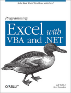 Couverture du livre « Programming Excel with VBA and .NET » de Jeff Web aux éditions O'reilly Media