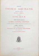 Couverture du livre « Opera omnia - tome 14 summa contra gentiles » de Thomas D'Aquin aux éditions Leonine