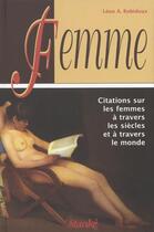 Couverture du livre « Femme » de Robidoux aux éditions Stanke Alain