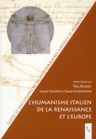 Couverture du livre « L'humanisme italien de la Renaissance et l'Europe » de  aux éditions Pu De Provence