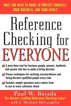 Couverture du livre « Reference checking for everyone » de Barada Paul aux éditions Mcgraw-hill Education