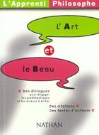 Couverture du livre « Art et le beau » de Brenifier/Cocles aux éditions Nathan