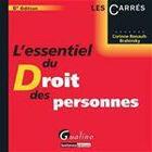 Couverture du livre « L'essentiel du droit des personnes (6e édition) » de Corinne Renault-Brahinsky aux éditions Gualino