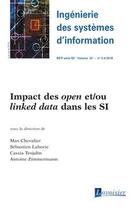 Couverture du livre « Ingénierie des systèmes d'information RSTI série ISI volume 23 n° 3-4, mai-août 2018 ; impact des open et/ou linked data dans les SI » de Max Chevalier et Laborie Sebastien et Cassia Trojahn et Antoine Zimmermann aux éditions Hermes Science Publications