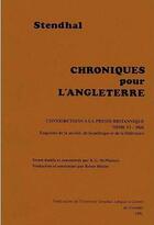 Couverture du livre « Chroniques pour l'Angleterre : contributions à la presse britannique t.6 ; 1826 » de Mcwatters Keith G. aux éditions Uga Éditions