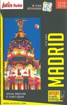 Couverture du livre « GUIDE PETIT FUTE ; CITY TRIP ; Madrid (édition 2018) » de  aux éditions Le Petit Fute