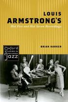 Couverture du livre « Louis Armstrong's Hot Five and Hot Seven Recordings » de Harker Brian aux éditions Oxford University Press Usa