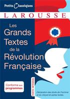 Couverture du livre « Les grands textes de la Révolution française » de  aux éditions Larousse