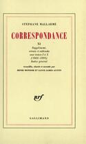 Couverture du livre « Correspondance - vol11 » de Stephane Mallarme aux éditions Gallimard