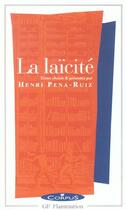 Couverture du livre « La laïcité » de Henri Pena-Ruiz aux éditions Flammarion