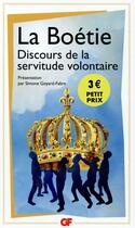 Couverture du livre « Discours de la servitude volontaire » de Etienne De La Boetie aux éditions Flammarion