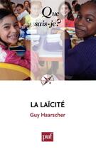 Couverture du livre « La laïcité (5e édition) » de Guy Haarscher aux éditions Que Sais-je ?