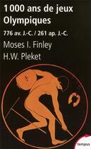 Couverture du livre « 1000 ans de jeux olympiques » de Moses I. Finley aux éditions Tempus/perrin