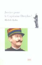 Couverture du livre « Justiste Pour Le Capitaine Dreyfus ! » de Michele Kahn aux éditions Oskar