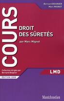 Couverture du livre « Les droit des sûretés » de Beignier/Mignot aux éditions Lgdj